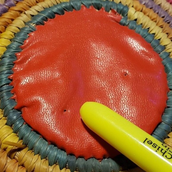 Colorful Wicker Basket Bowl  Multi-Color - Picture 9 of 9